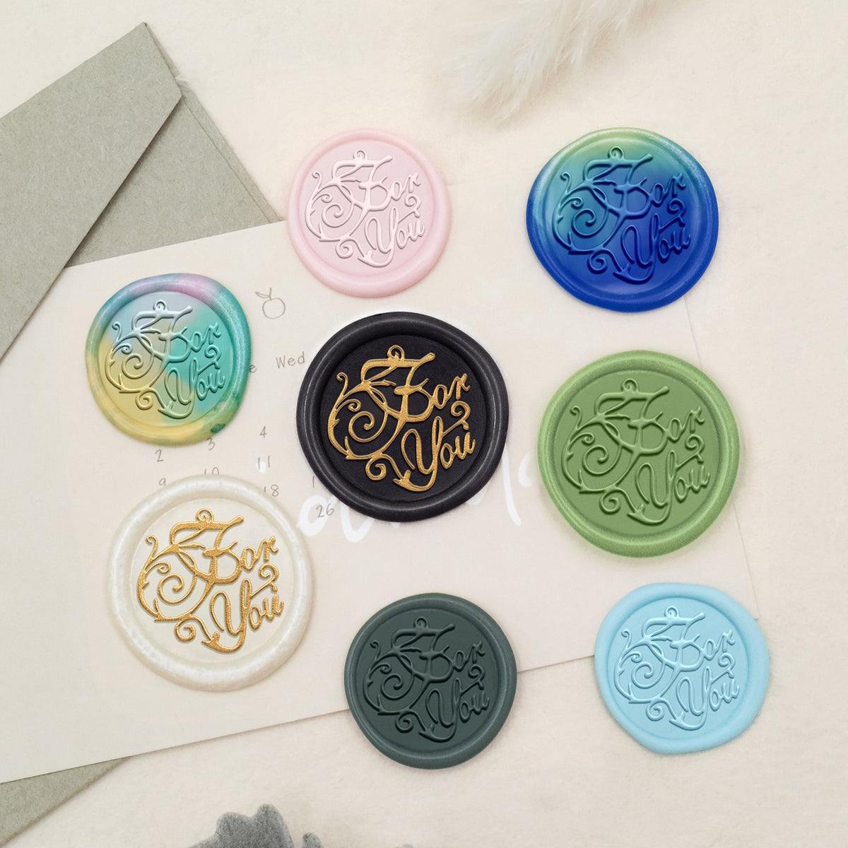 Sello de Lacre de Saludo Stamprints - Para Ti 3