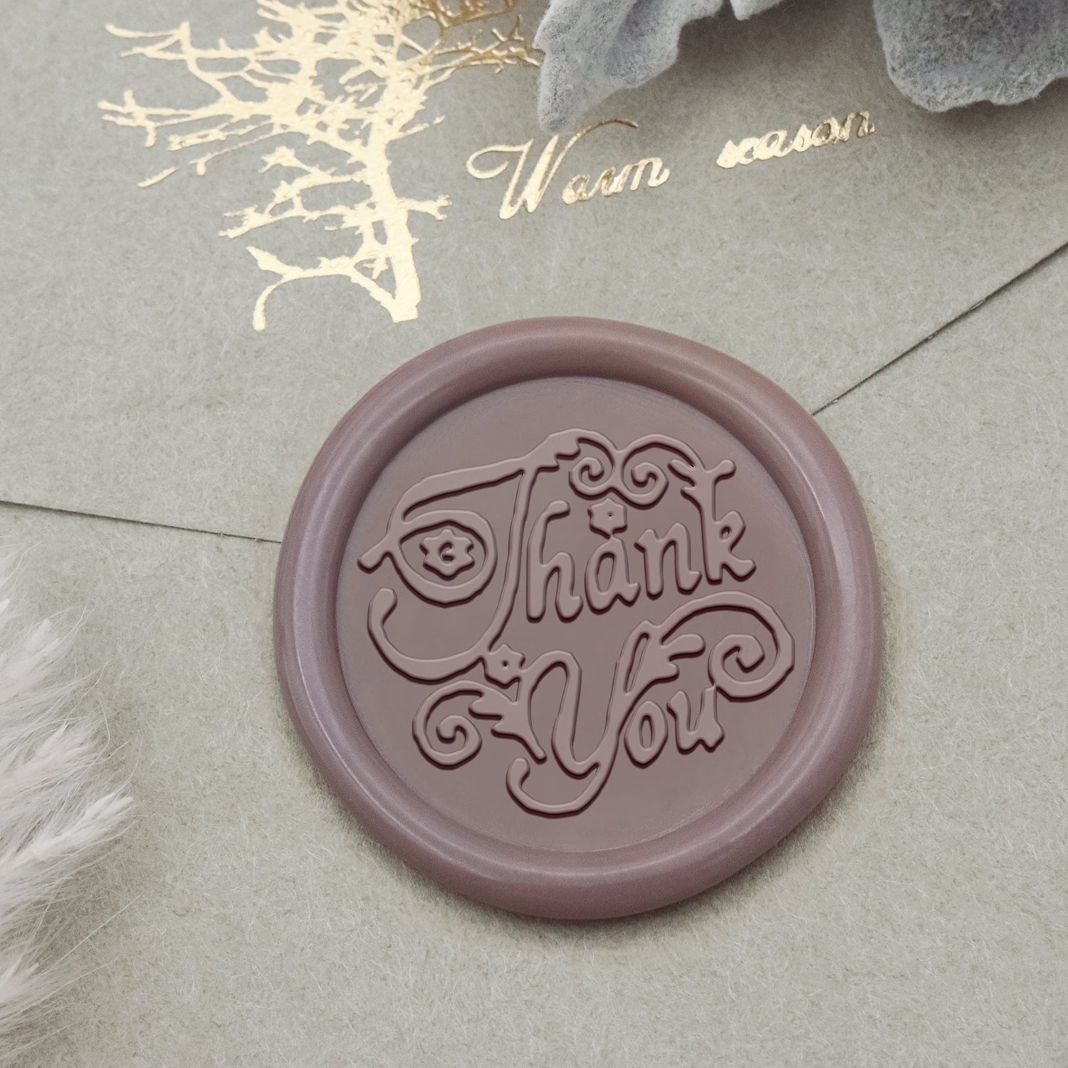 Stamprints Sello de Lacre de Saludo - Gracias 1