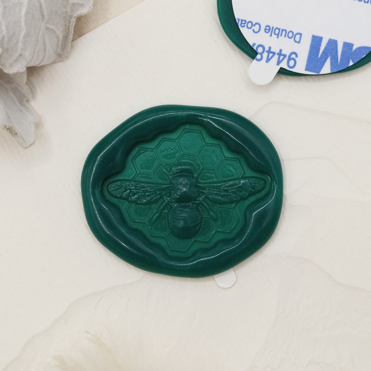 Stamprints Pegatinas de Sello de Lacre Autoadhesivo de Abeja en Relieve 3D 1