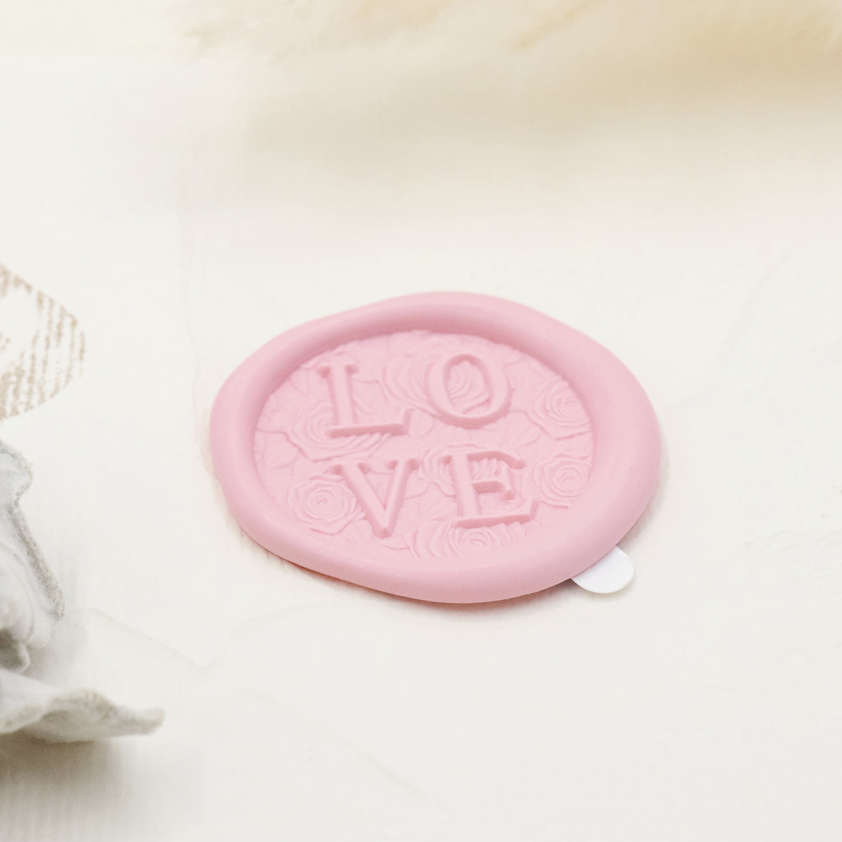 Stamprints Pegatinas de Sello de Lacre Autoadhesivo Amor Relieve 3D 4