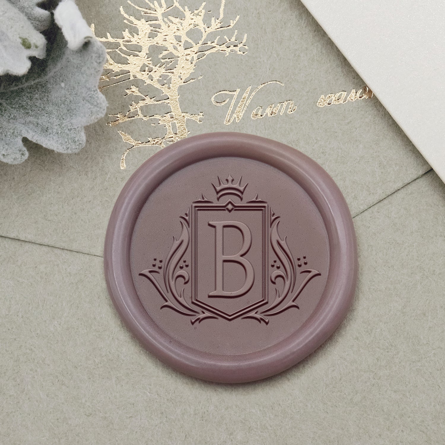 Sello de Caucho de Lacre con Logo Personalizado - Estilo 2-2