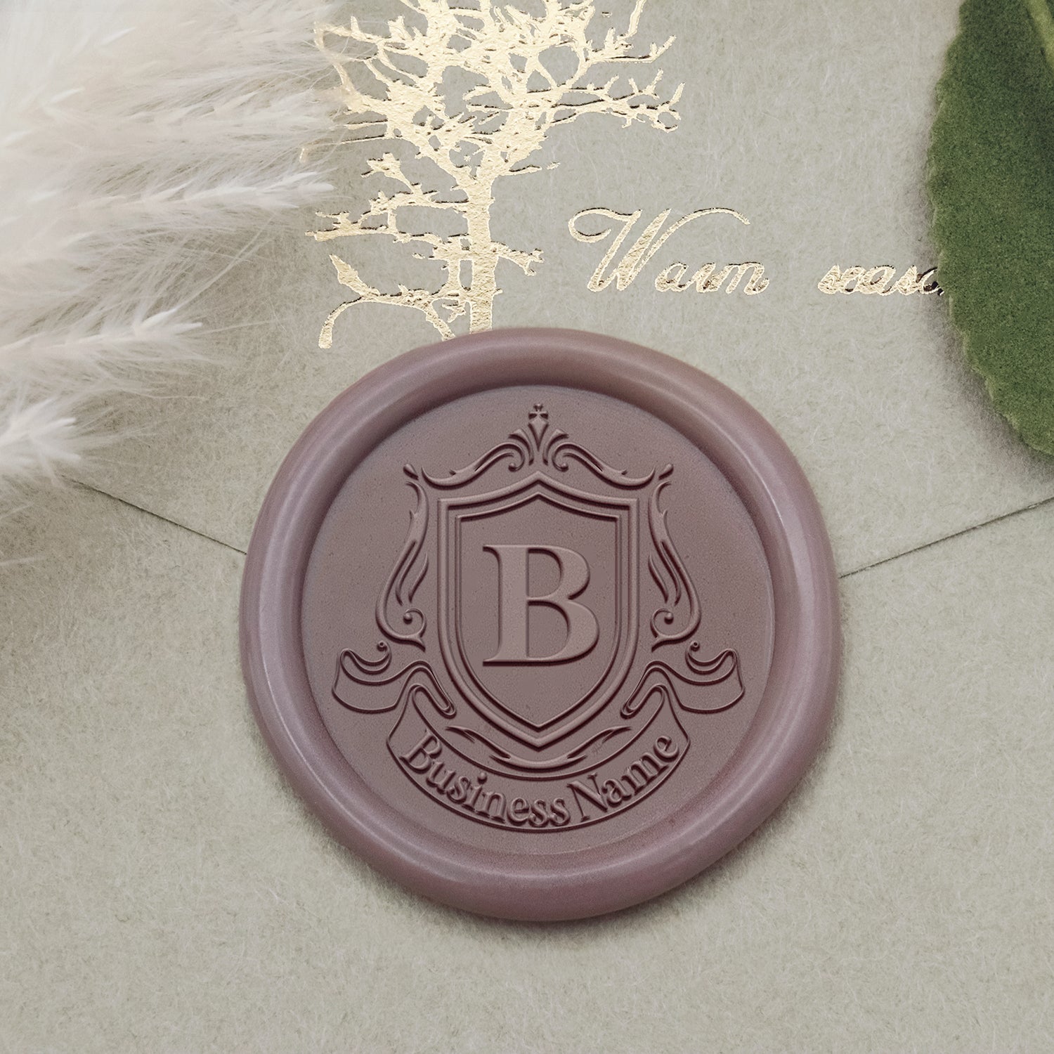 Sello de Caucho de Lacre con Logo Personalizado - Estilo 17-2