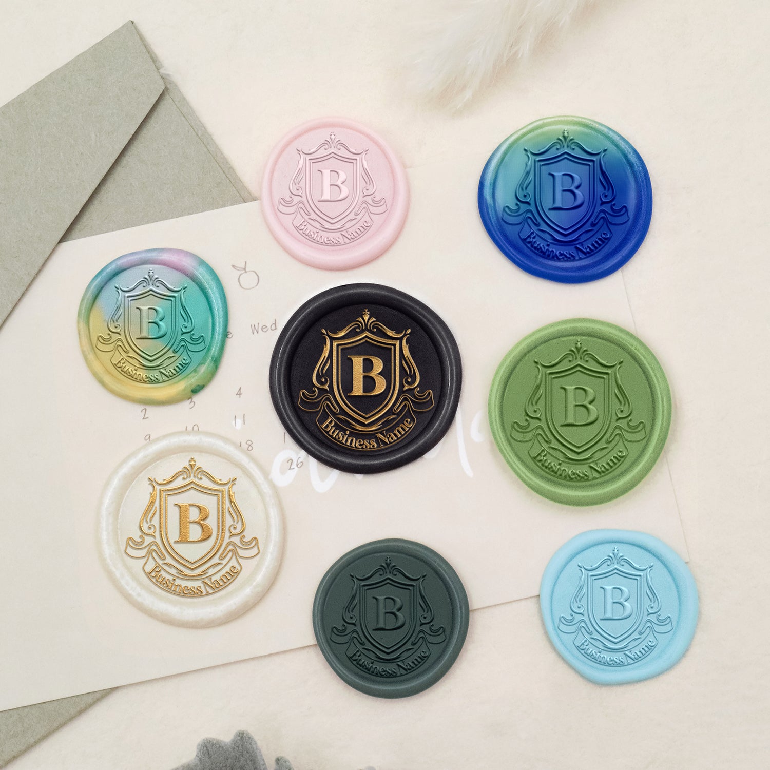 Sello de Caucho de Lacre con Logo Personalizado - Estilo 17-3