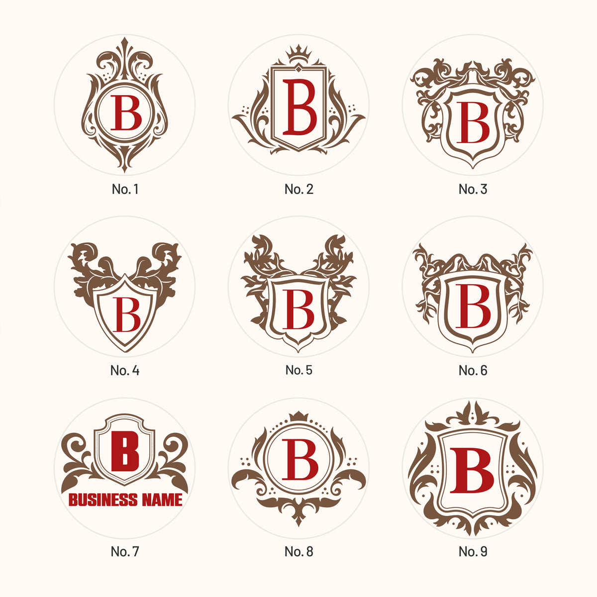 Custom Logo Wax Seal Stamp (30 Designs) LOGO-01
