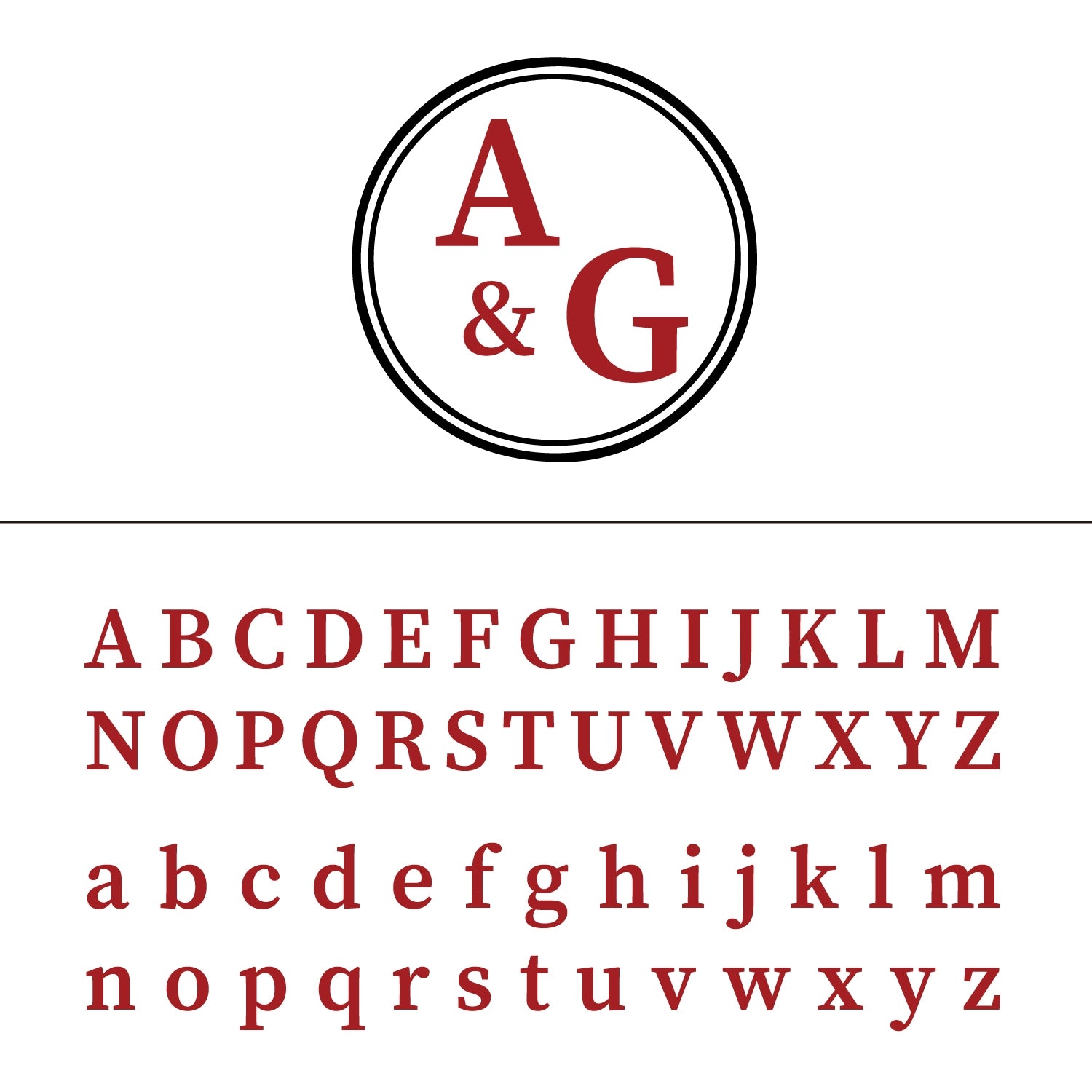 Custom Simple Basic Wedding Monogram Wax Seal Stamp 34