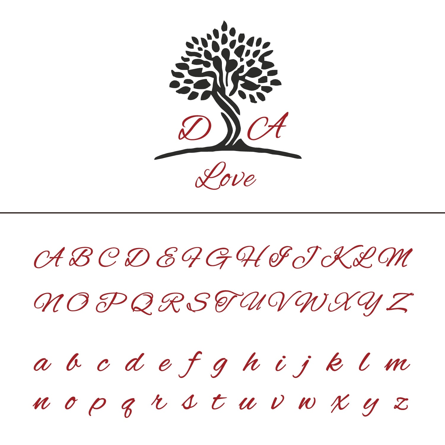 Sello de Caucho de Lacre Personalizado con Monograma del Árbol de la Vida para Bodas 35