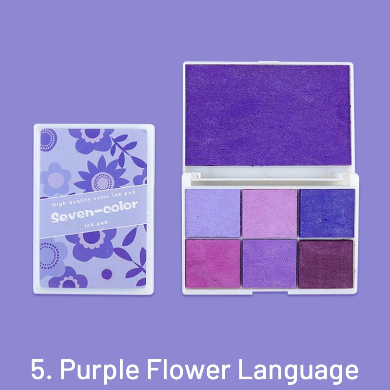Pearlescent Seven-Color Boxed Ink Pad Set sku-5