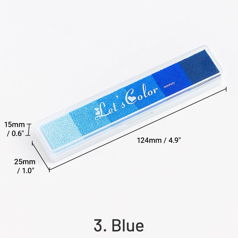 Set de Almohadillas de Tinta Degradado Largo Color Caramelo sku-3
