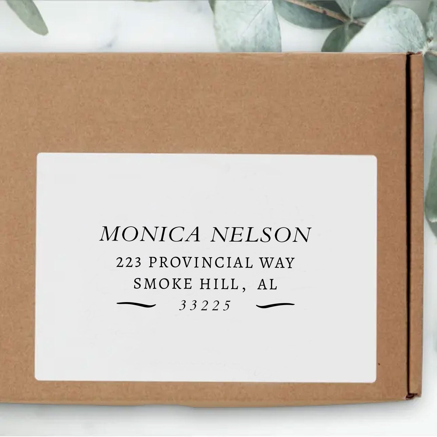 Custom Rectangular Address Return Rubber Stamp (9 Designs)-4