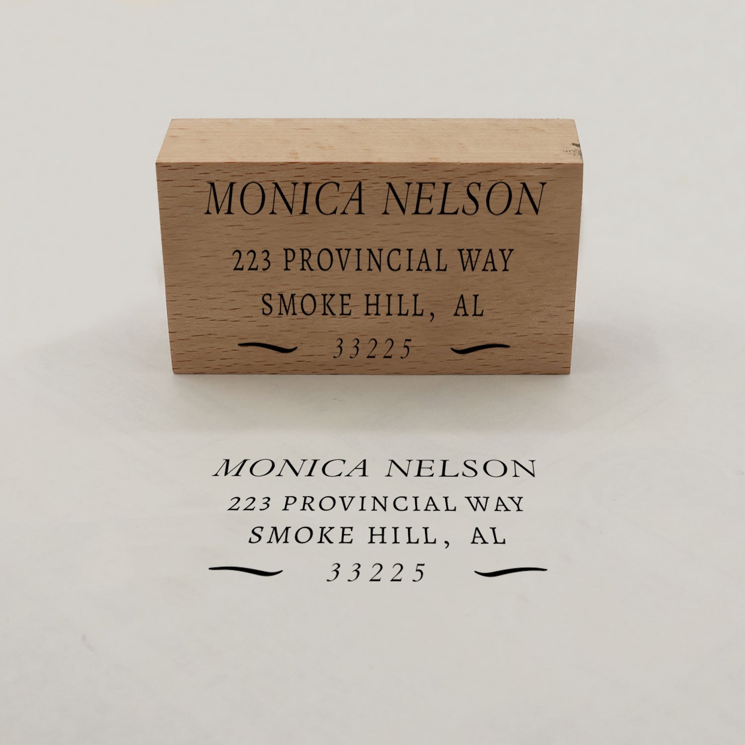 Custom Rectangular Address Return Rubber Stamp (9 Designs)-7
