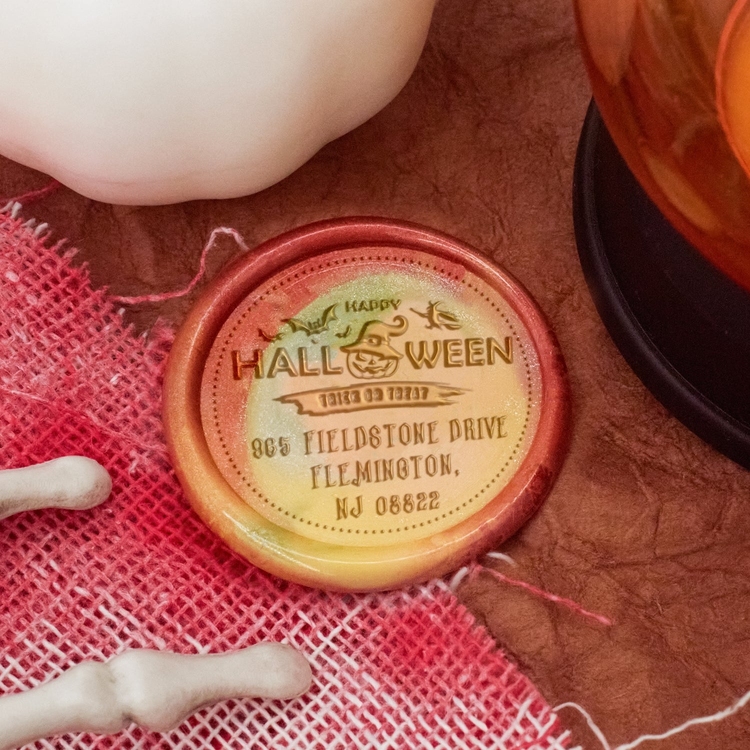 Sello de Lacre Personalizado de Dirección de Halloween - Estilo 2 2