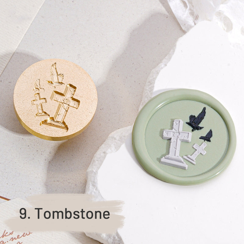 Sello de Lacre 3D de Relieve Gótico y Halloween sku-9