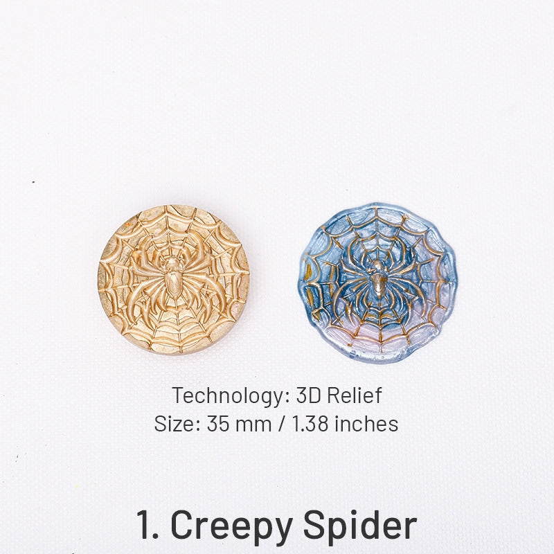 Sellos de lacre de Halloween con relieve 3D (5 diseños) sku-1
