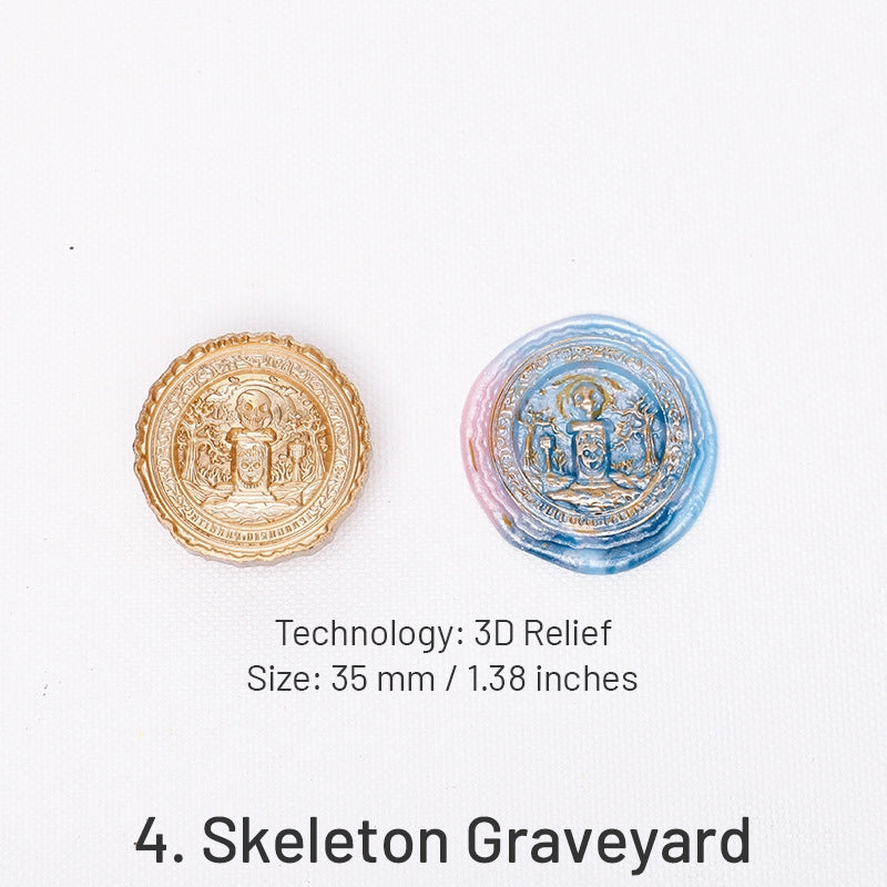 Sellos de Lacre de Relieve 3D de Halloween (5 Diseños) sku-4