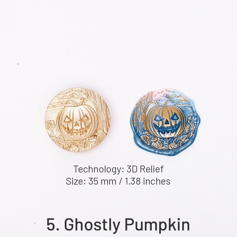 Sellos de Lacre de Halloween en Relieve 3D (5 Diseños) sku-5