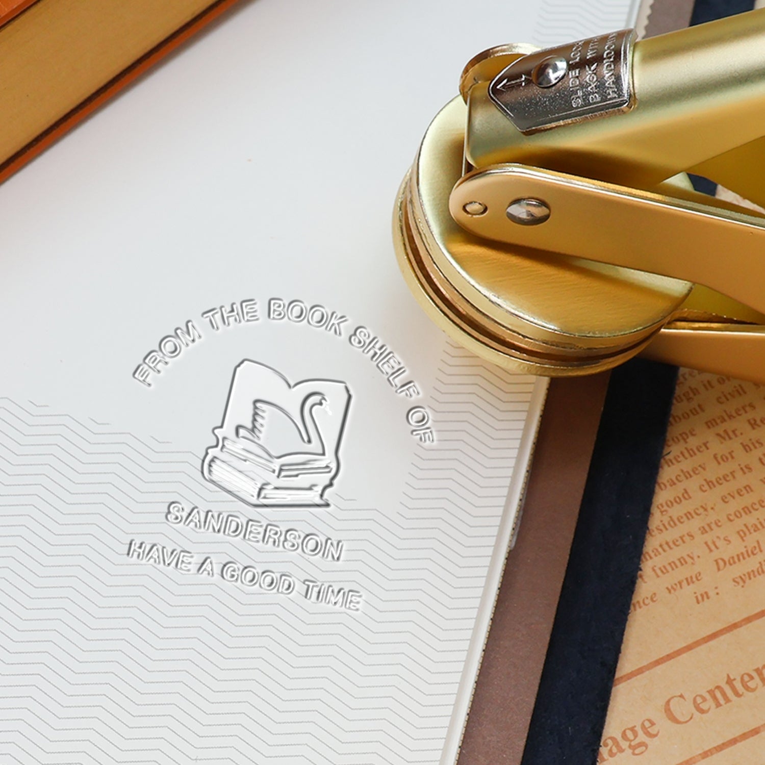 Custom Swan Book Embosser Custom Swan Book Embosser271
