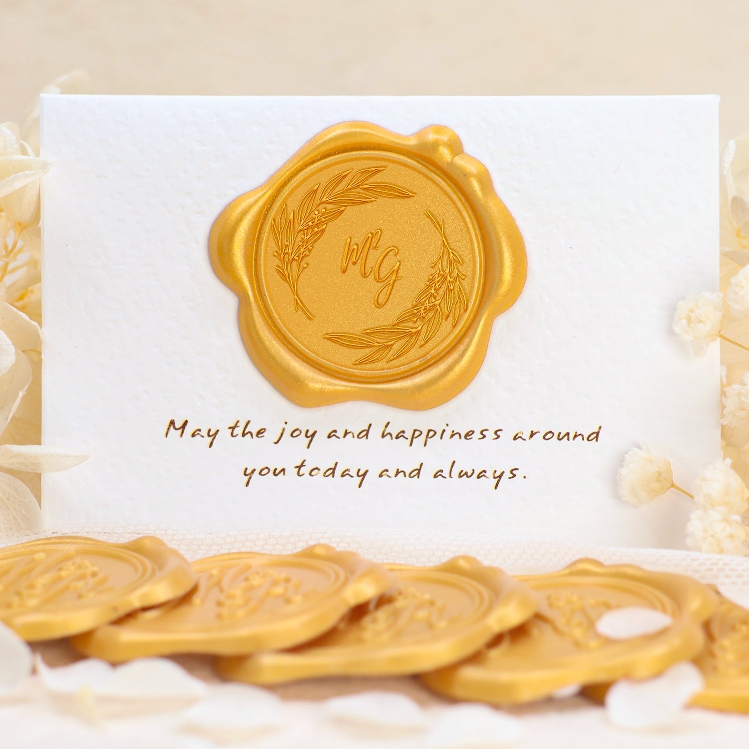 Pegatinas Autoadhesivas de Sello de Lacre con Monograma Personalizado para Bodas (36 Diseños) 1-1