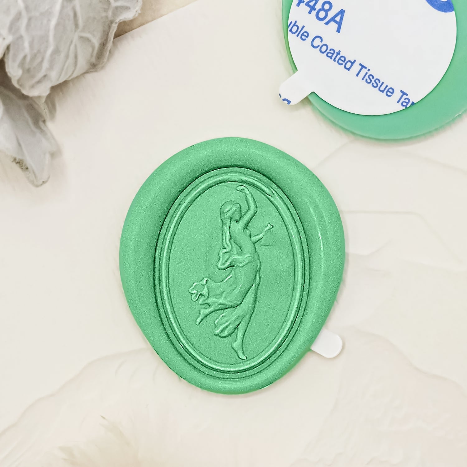 Pegatinas de Sello de Lacre Autoadhesivo Venus Relieve 3D 1-3
