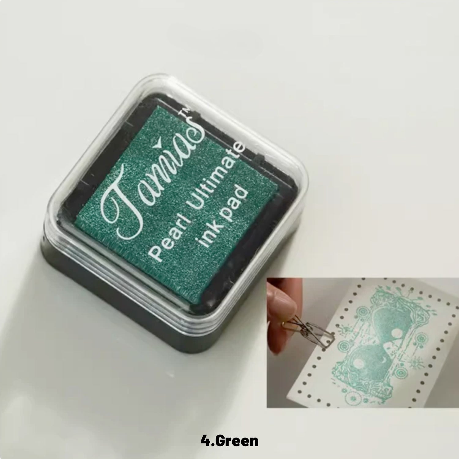 Almohadilla de Tinta Nacarada Mini Retro (8 Colores) 8