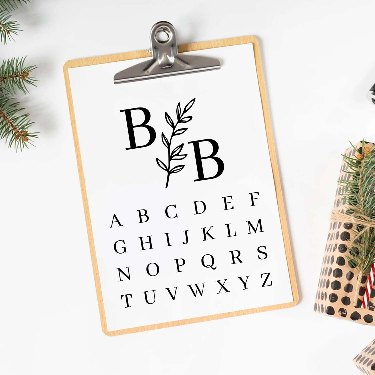 Branch Split Double Monogram Brass Ice Stamp for Bartender & Planner2