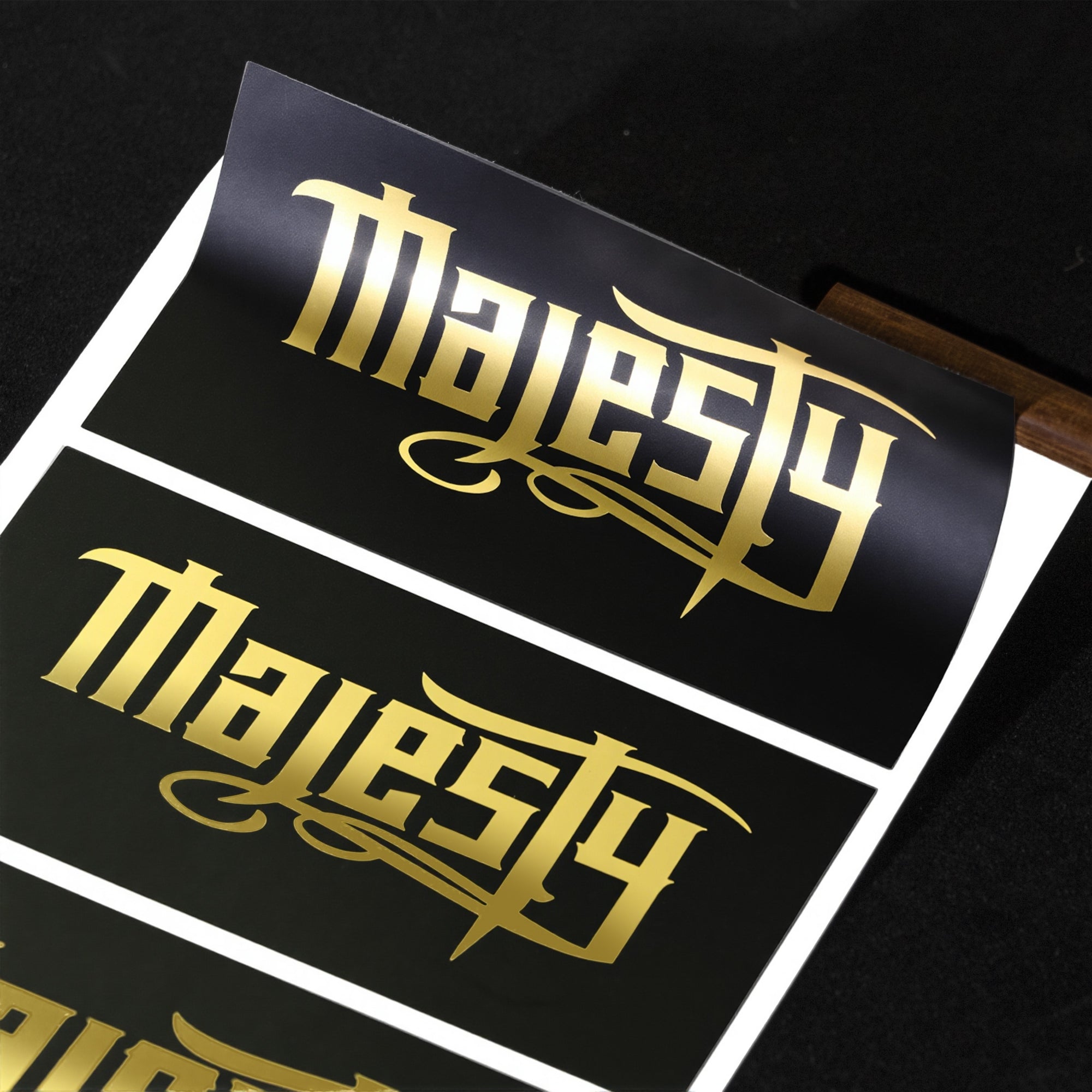 Custom Glossy Foil Stickers – Waterproof PVC Labels for Luxury Branding4