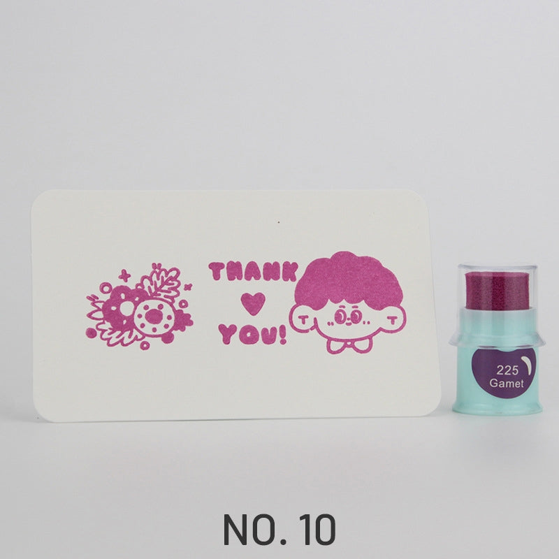 Almohadilla de Tinta Linda para Sellos de Dedos (35 Colores)10