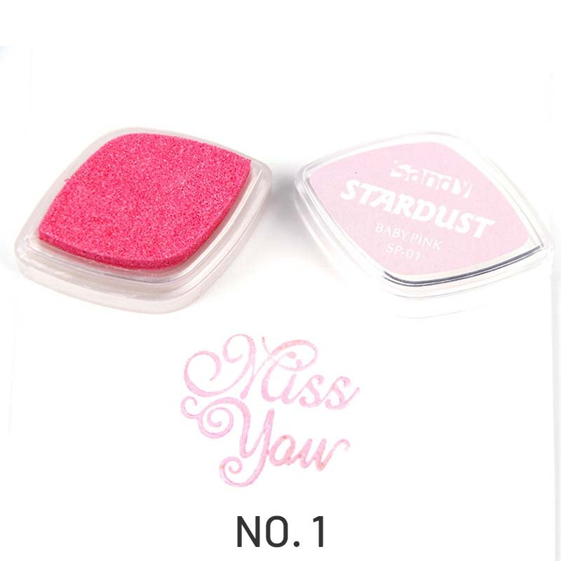 Shiny Pearlescent Color Eye Finger Painting Ink Pad1