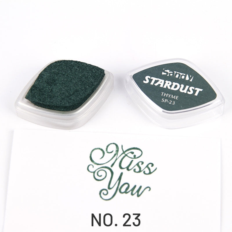 Shiny Pearlescent Color Eye Finger Painting Ink Pad23