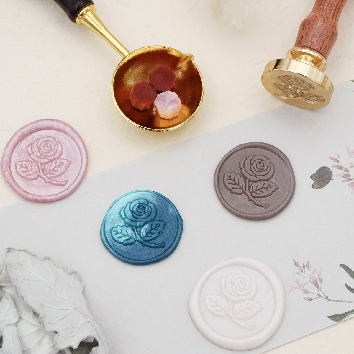 Stamprints Rose Wax Seal Stamp 3
